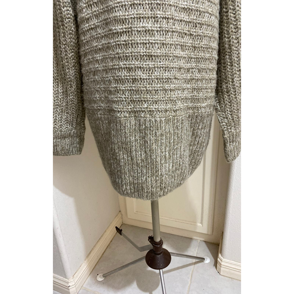 VINTAGE SPIEGEL Sweater coat faux fur detachable collar Size L/XL - Picture 5 of 7